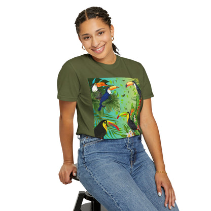 Toucans Unisex Garment-Dyed T-shirt