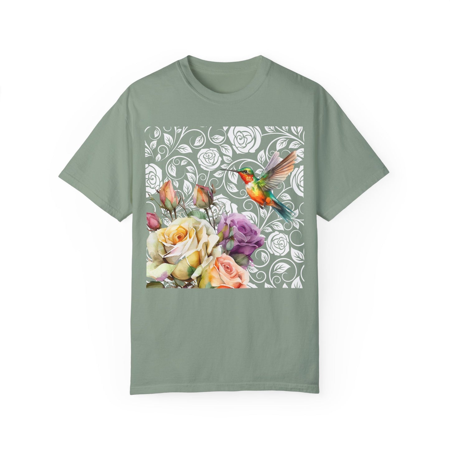 Hummingbird 2 Unisex Garment-Dyed T-shirt