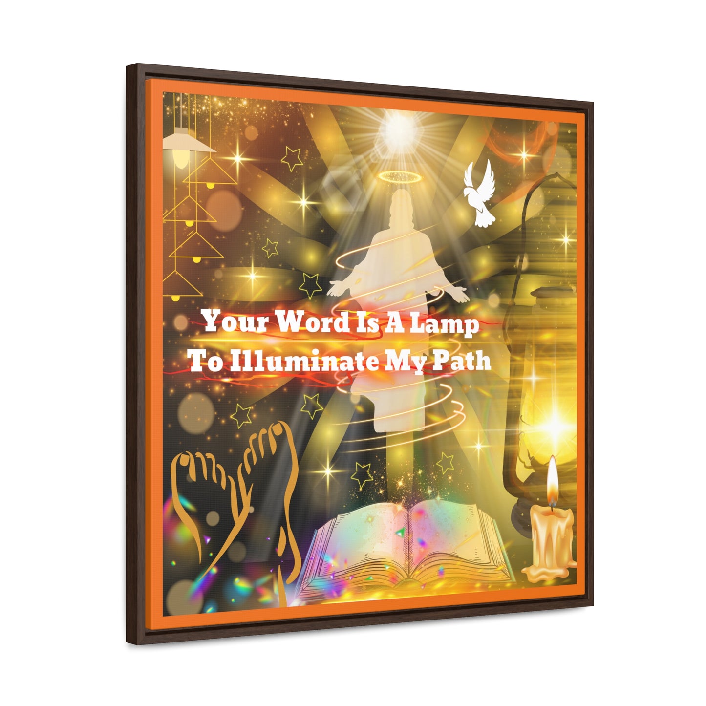 Your Word Gallery Canvas Wraps, Square Frame