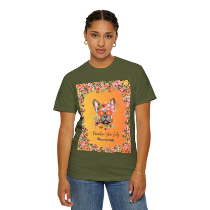 Pawsitive Vibes Only Unisex Garment-Dyed T-shirt