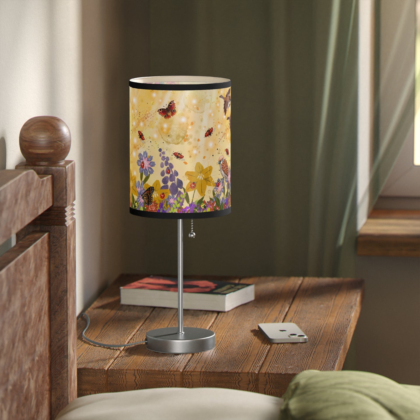 Ladybug Garden Lamp on a Stand, US|CA plug