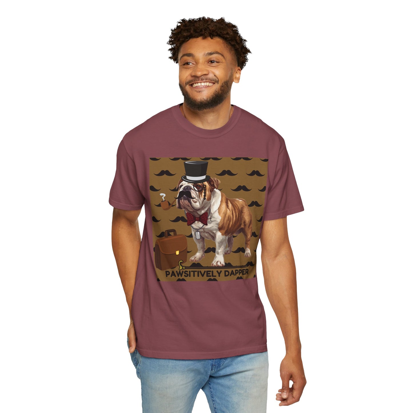 Pawsitively Dapper Unisex Garment-Dyed T-shirt