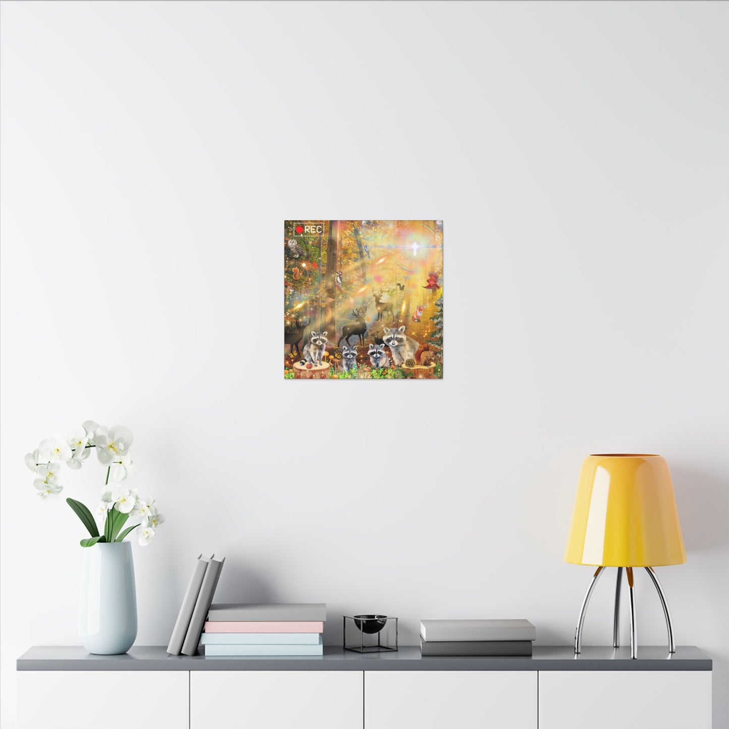 Take A Hike - Nature-Themed Canvas Art, Wildlife Decor, Forest Wall Art, Animal Lovers Canvas, Magical Forest Painting