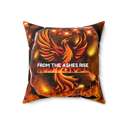 From The Ashes Rise Spun Polyester Square Pillow