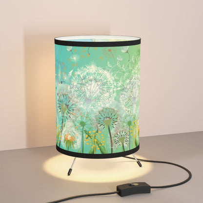 Weed Or Wish Tripod Lamp with High-Res Printed Shade, US\CA plug