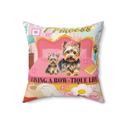 Bow-Tique Life Spun Polyester Square Pillow