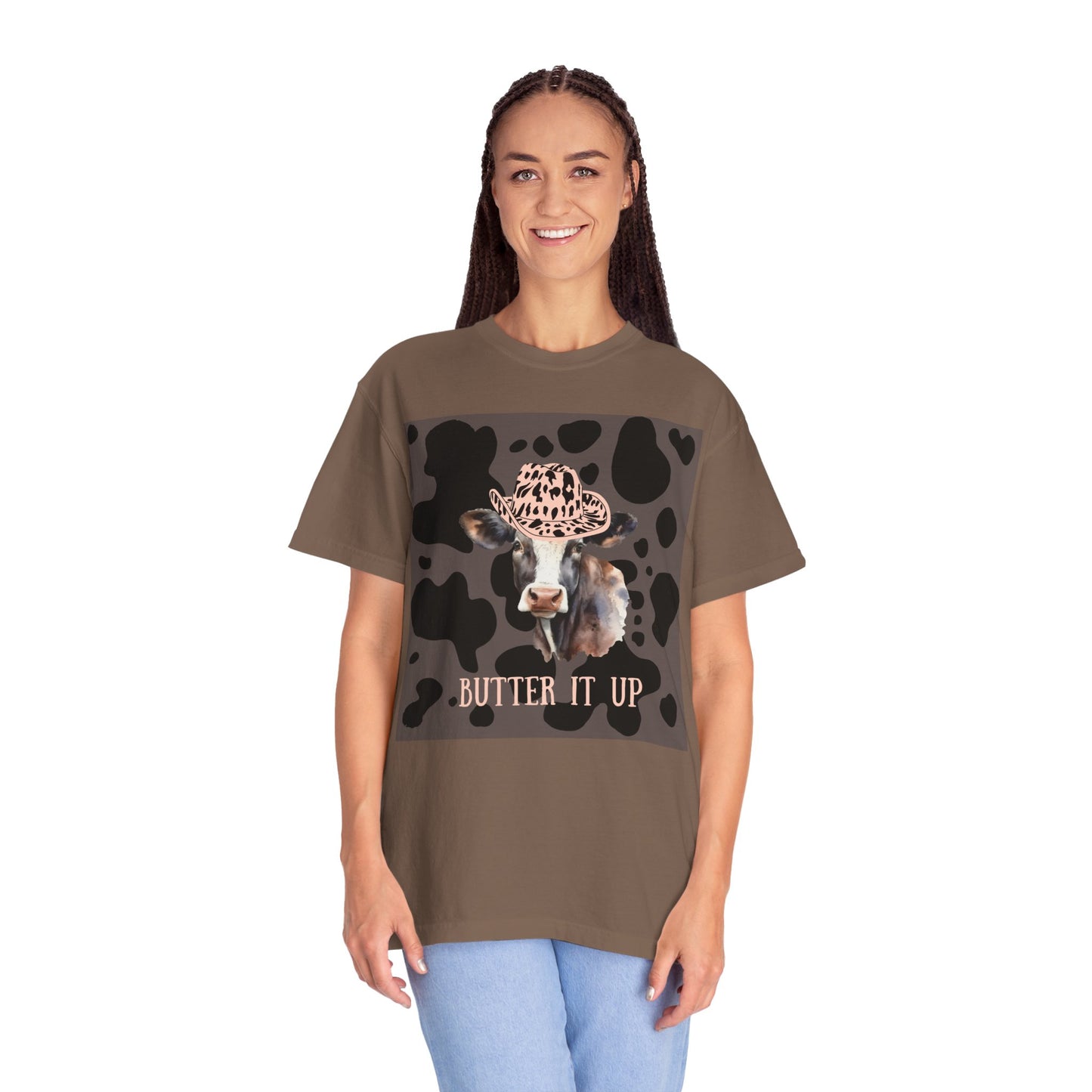 Cow 2 Unisex Garment-Dyed T-shirt