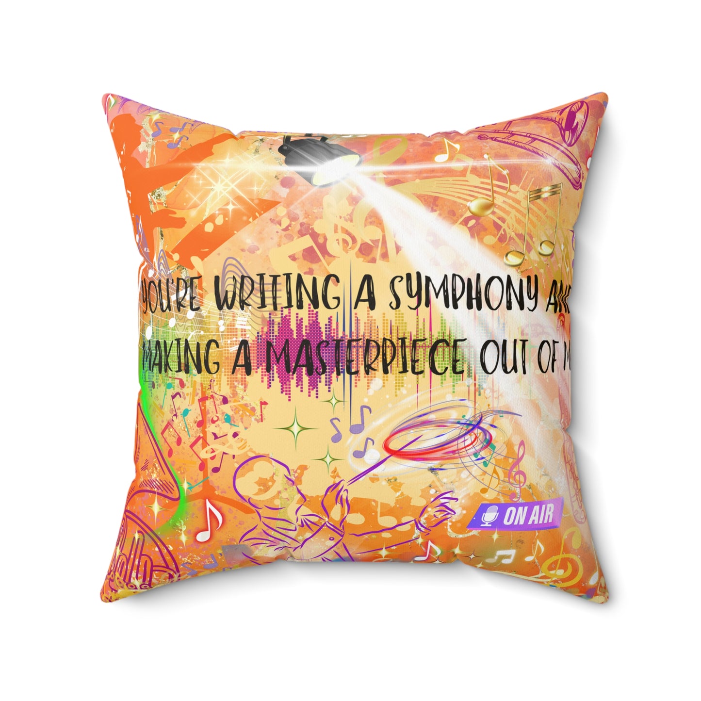 Symphony Spun Polyester Square Pillow