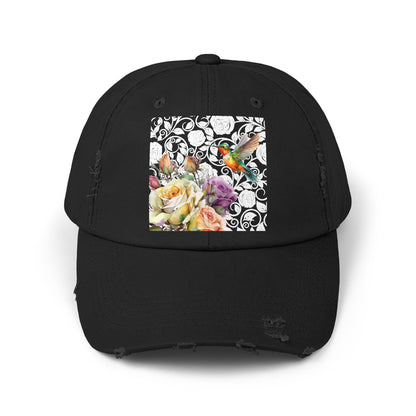 Hummingbird 2 Unisex Distressed Cap