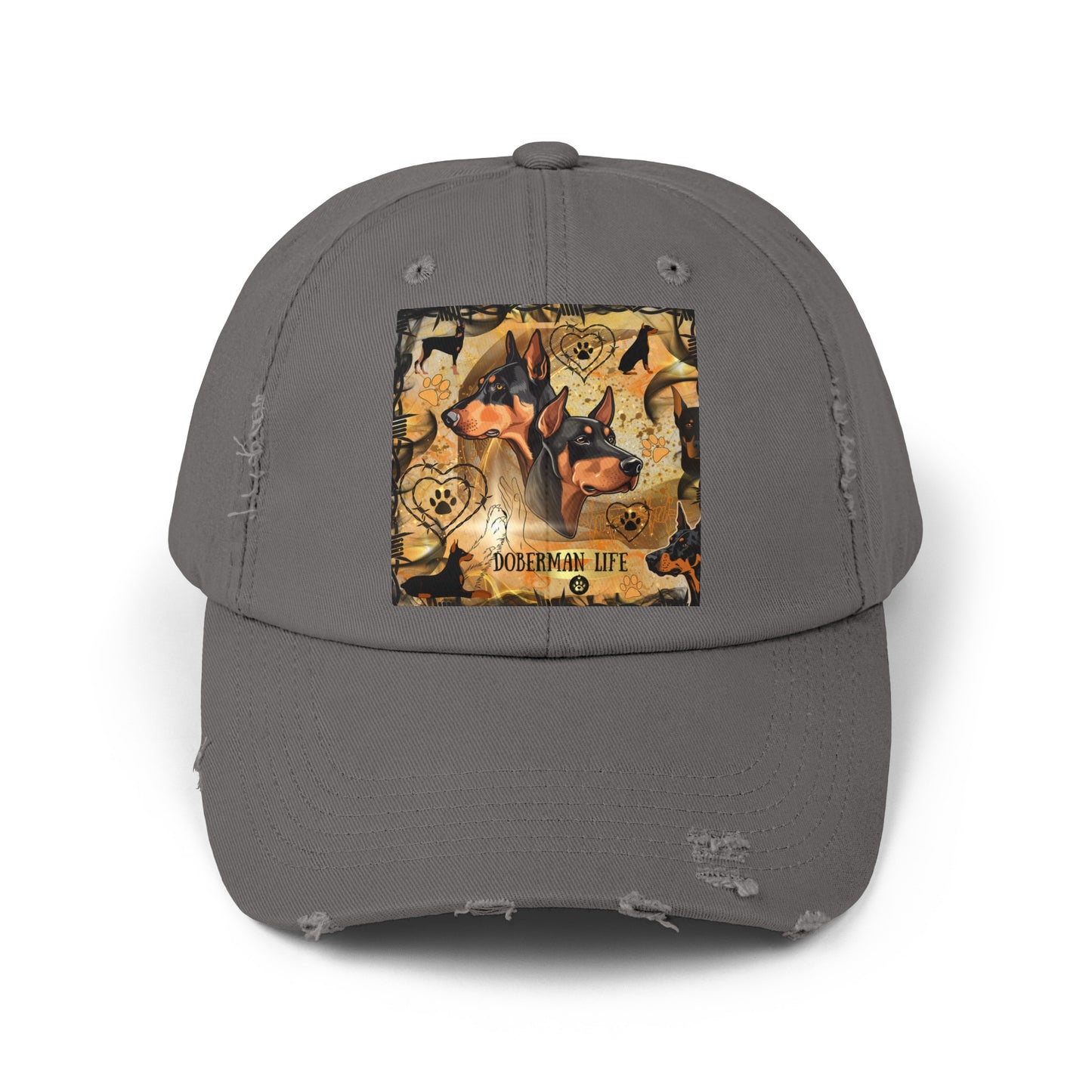 Doberman LifeUnisex Distressed Cap