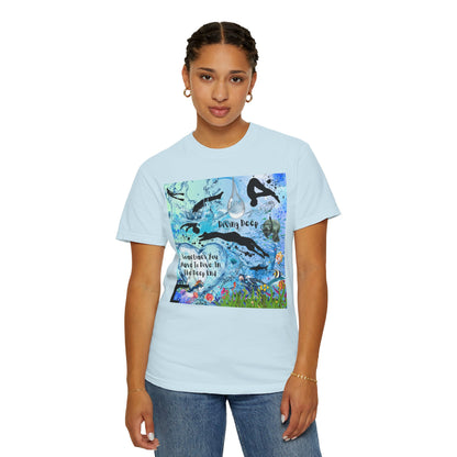 Sometimes You Have To Dive In The Deep End Unisex Garment-Dyed T-shirt