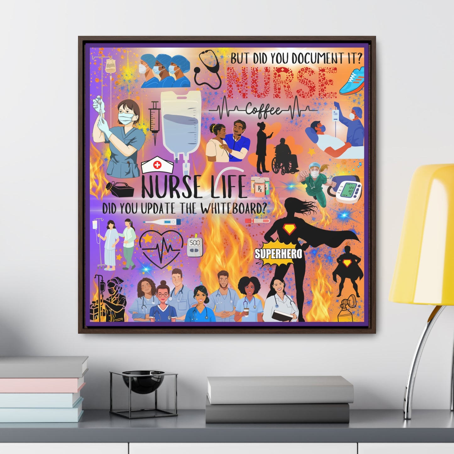 Nurse Life Canvas Wall Art