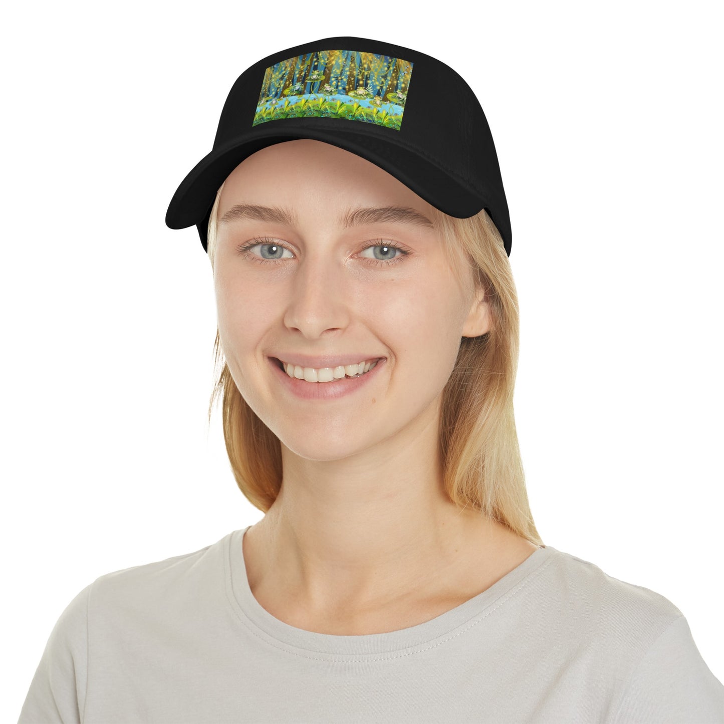 Frogs and Fireflies Low Profile Baseball Cap