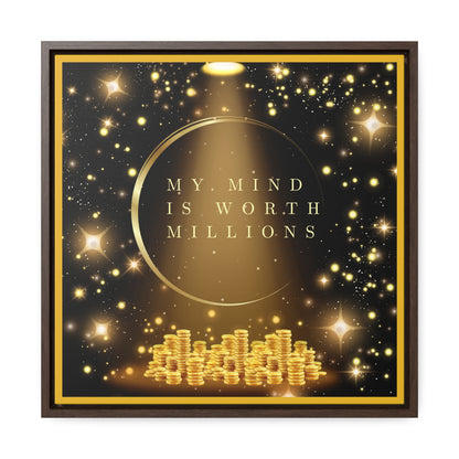 My Mind Is Worth Millions Canvas Wall Art