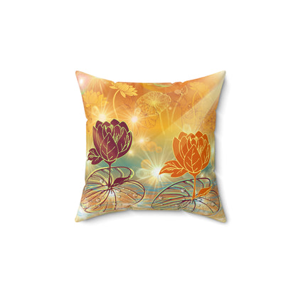 Morning Dew - Spun Polyester Square Pillow
