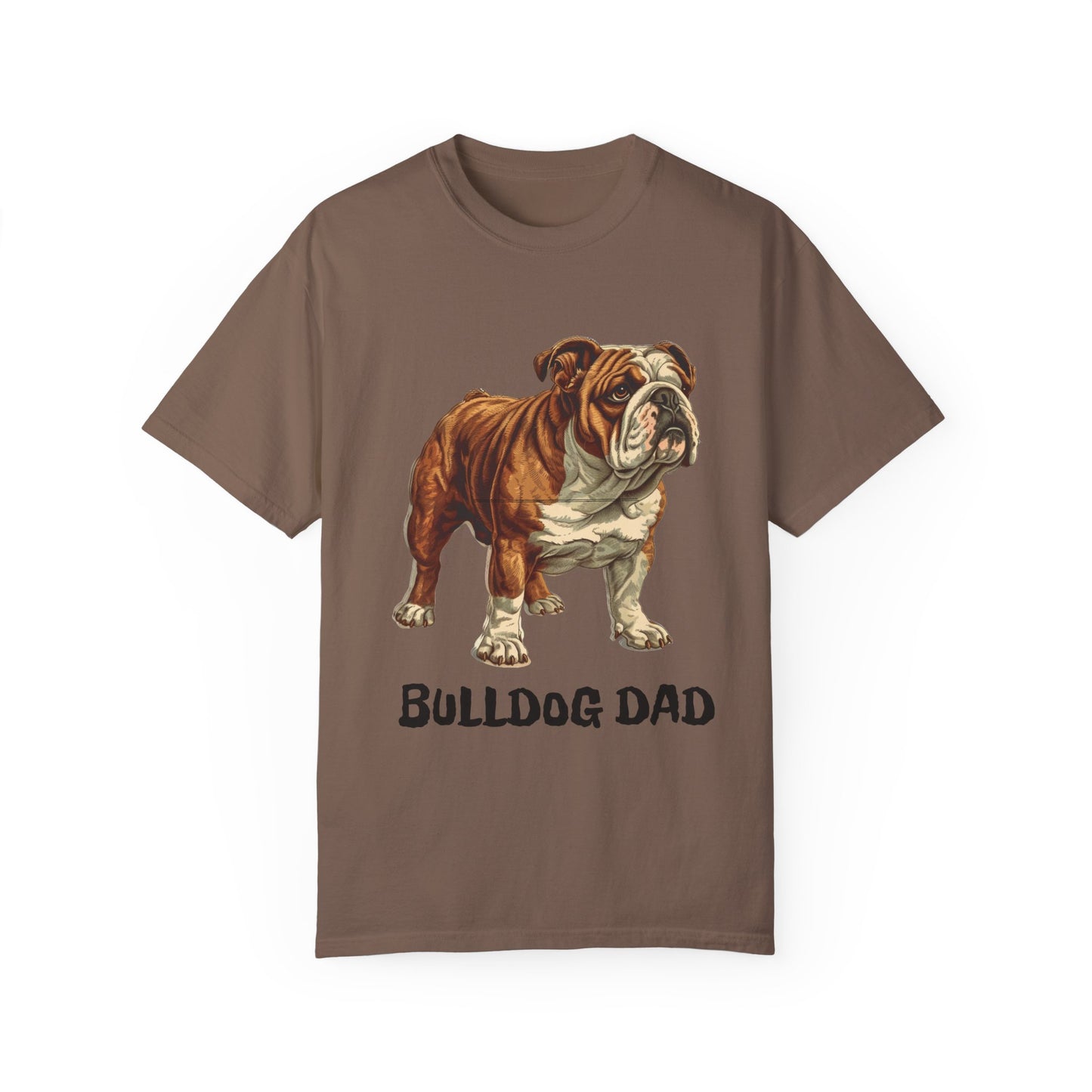 English Bulldog Dad Unisex Garment-Dyed T-shirt