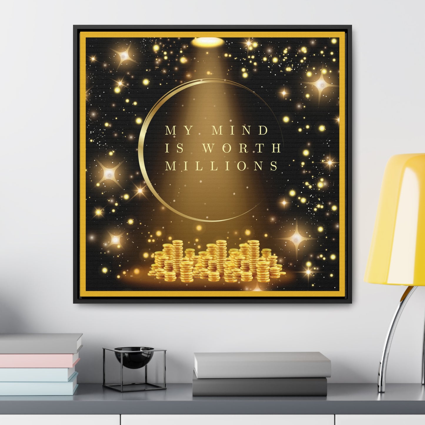 My Mind Is Worth Millions Canvas Wall Art