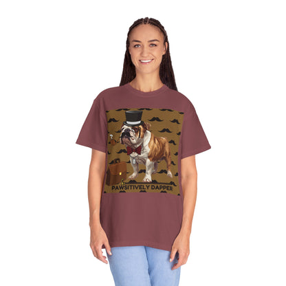 Pawsitively Dapper Unisex Garment-Dyed T-shirt