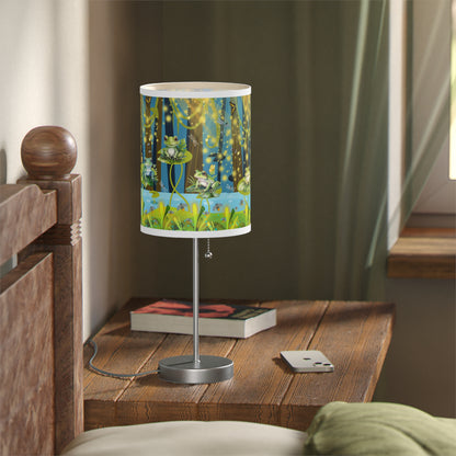 Frogs And Fireflies Lamp on a Stand, US|CA plug