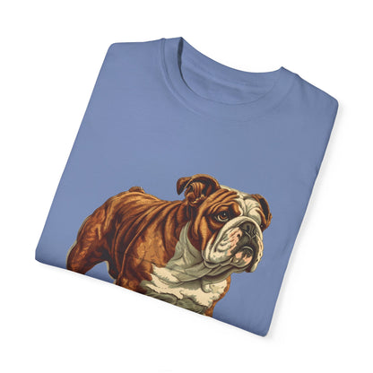 English Bulldog Dad Unisex Garment-Dyed T-shirt