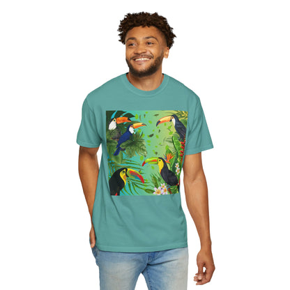 Toucans Unisex Garment-Dyed T-shirt