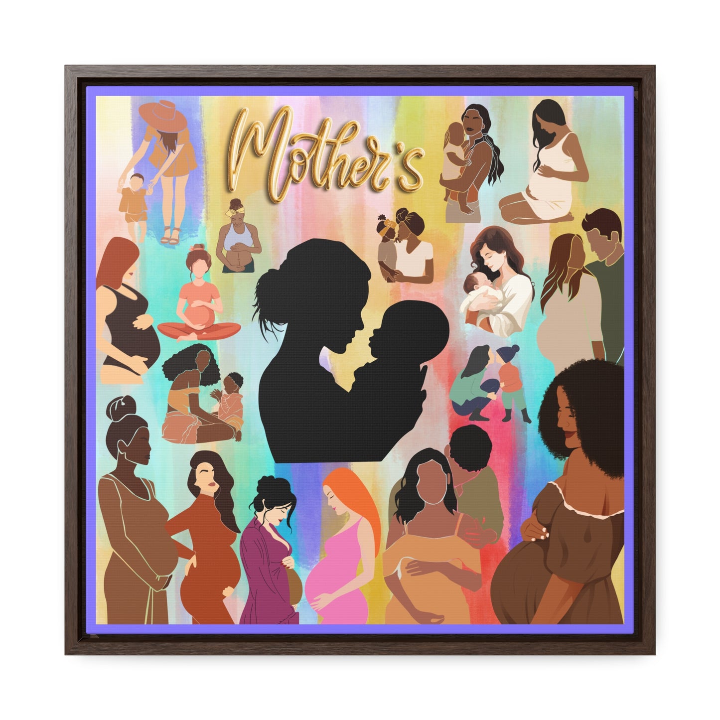 Mothers Gallery Canvas Wraps, Square Frame