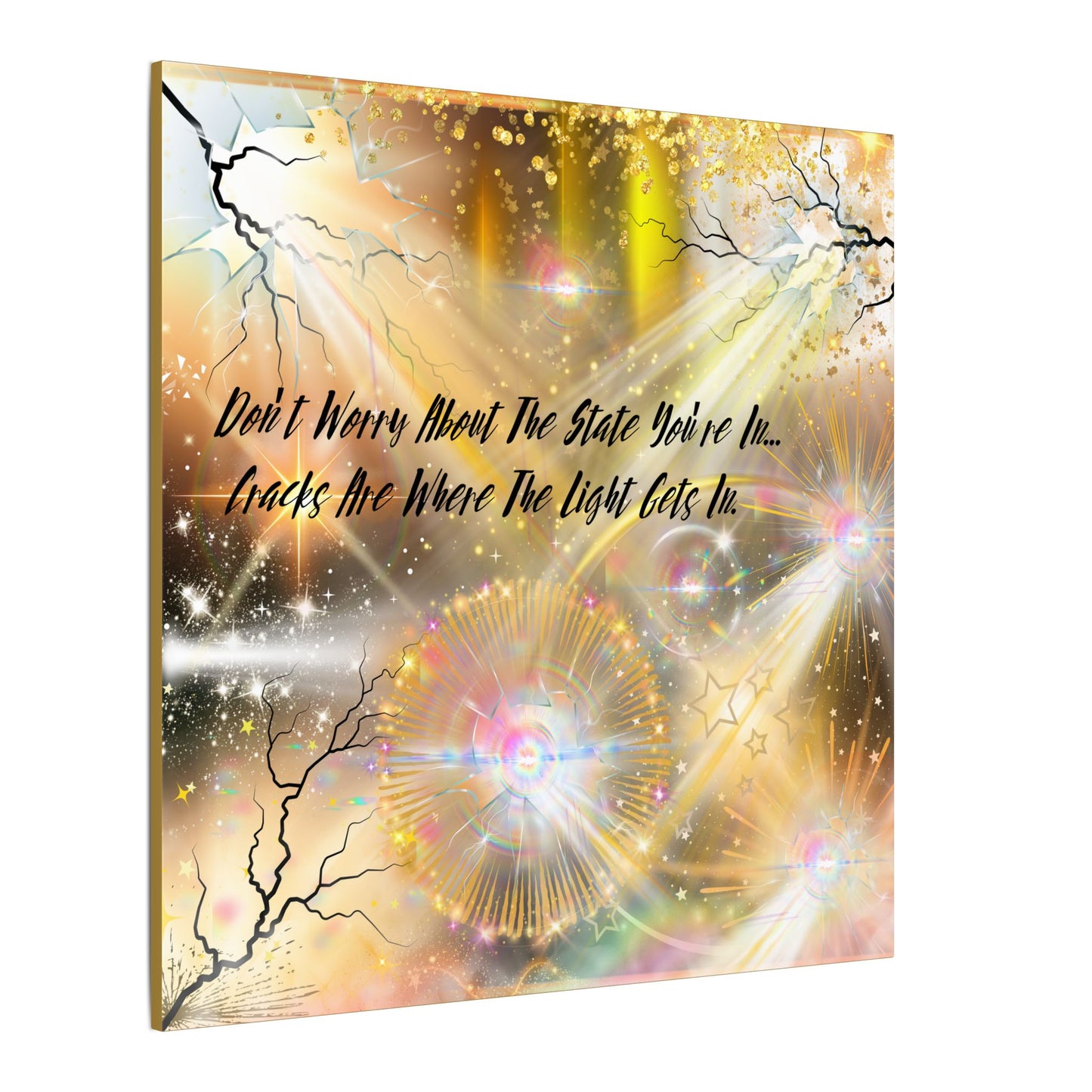 Don't Worry - Inspirational Wall Art, Motivational Decor, Home Office Artwork, Uplifting Canvas, Modern Room Statement