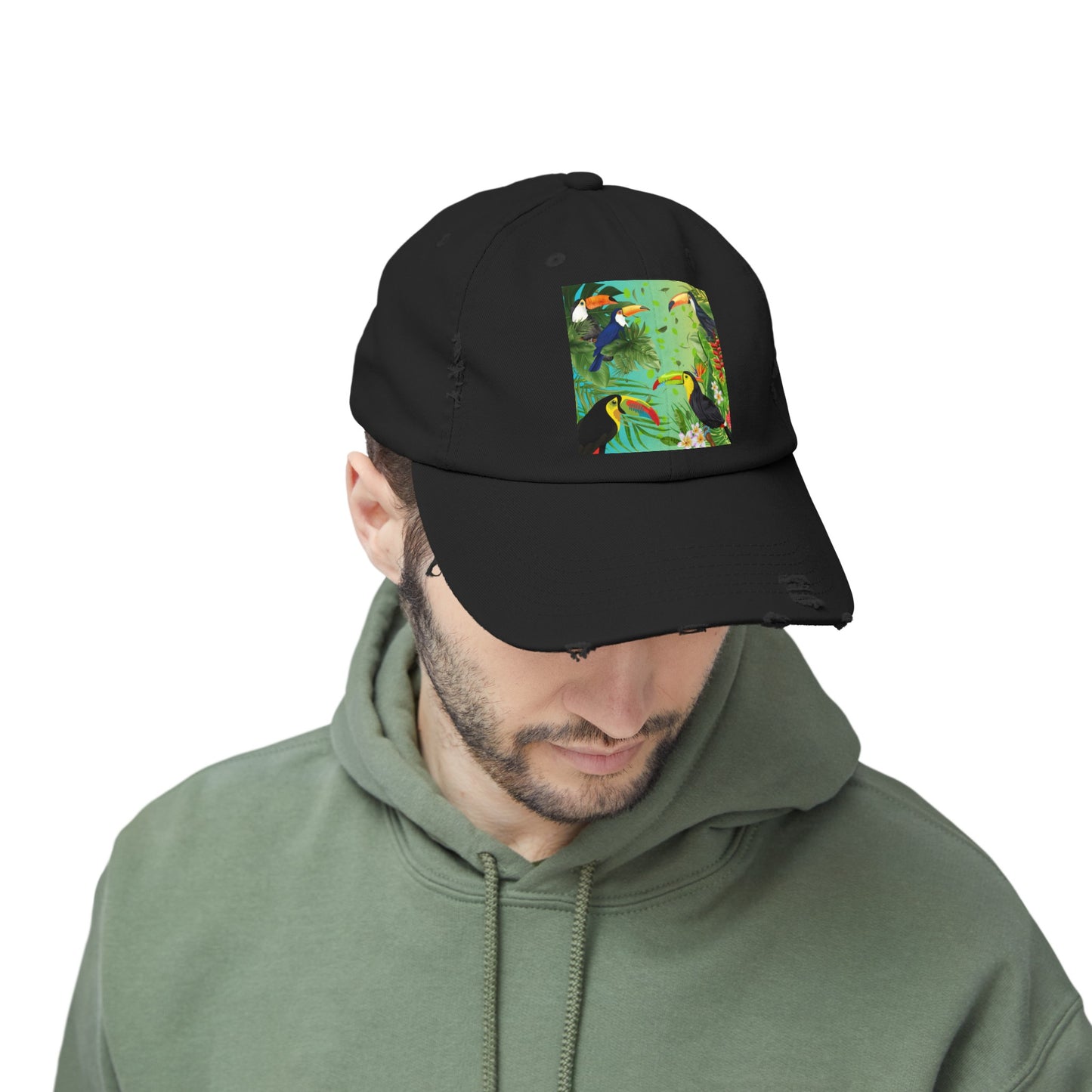 Toucans Unisex Distressed Cap