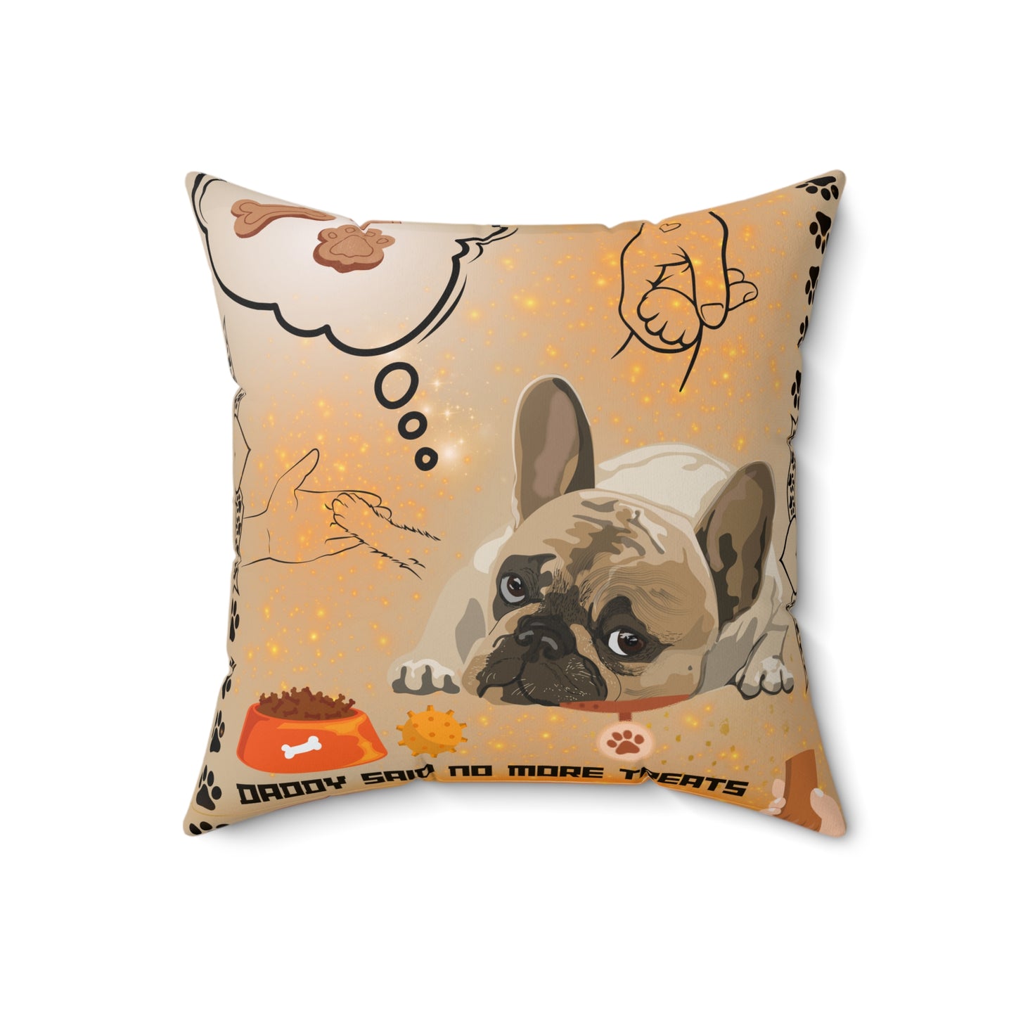 Daddy Said No More Treats Spun Polyester Square Pillow