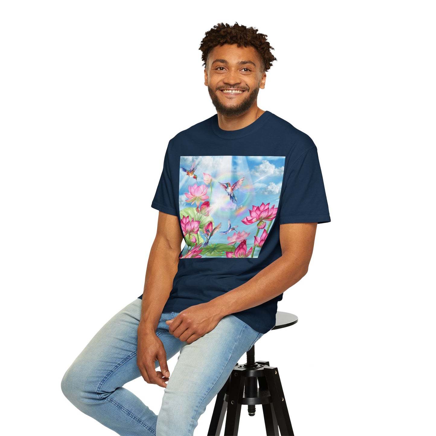 Sipping On Sunshine Unisex Garment-Dyed T-shirt