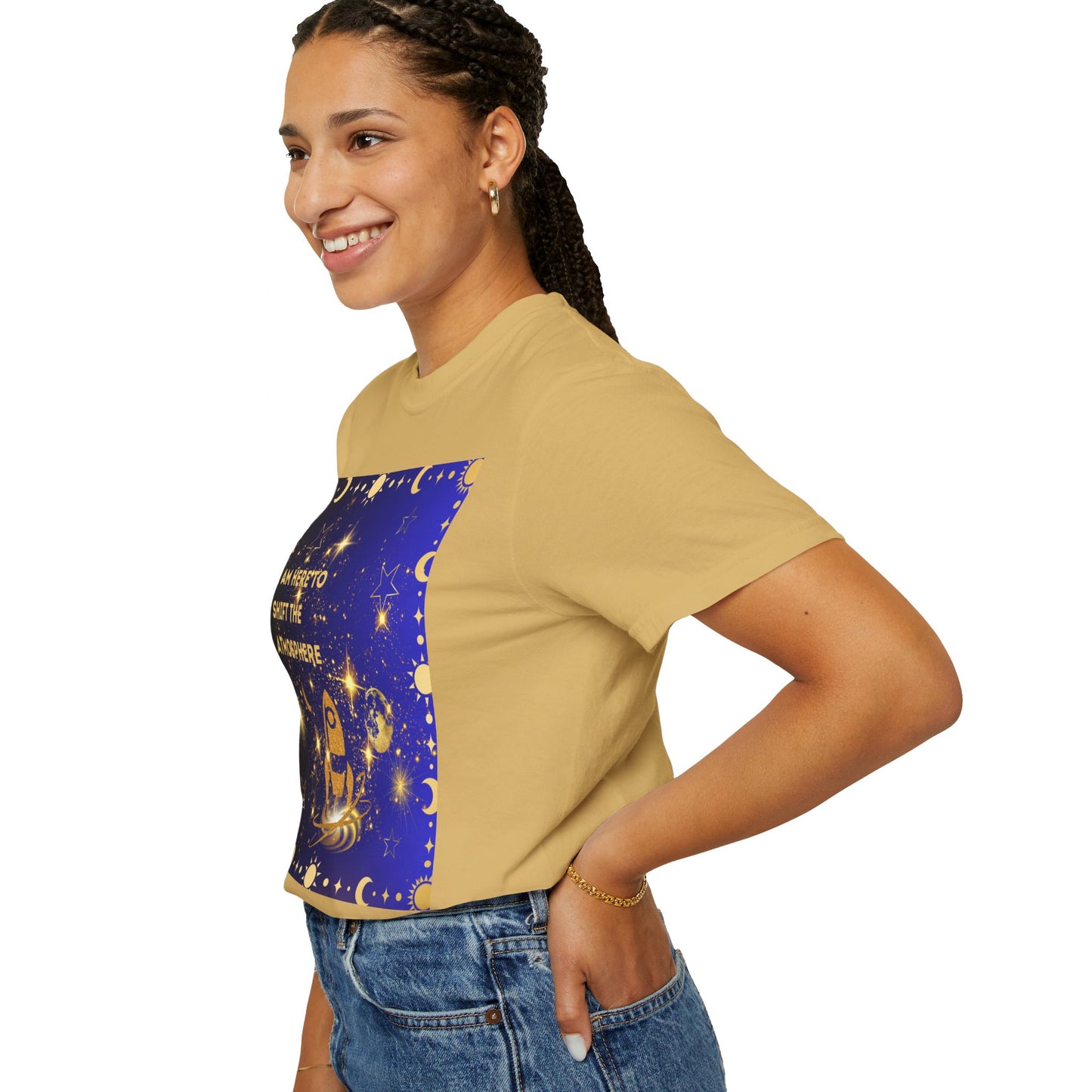 I am Here To Shift The Atmosphere Unisex Garment-Dyed T-shirt