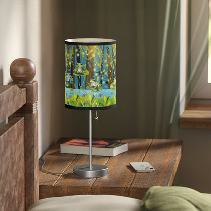 Frogs And Fireflies Lamp on a Stand, US|CA plug