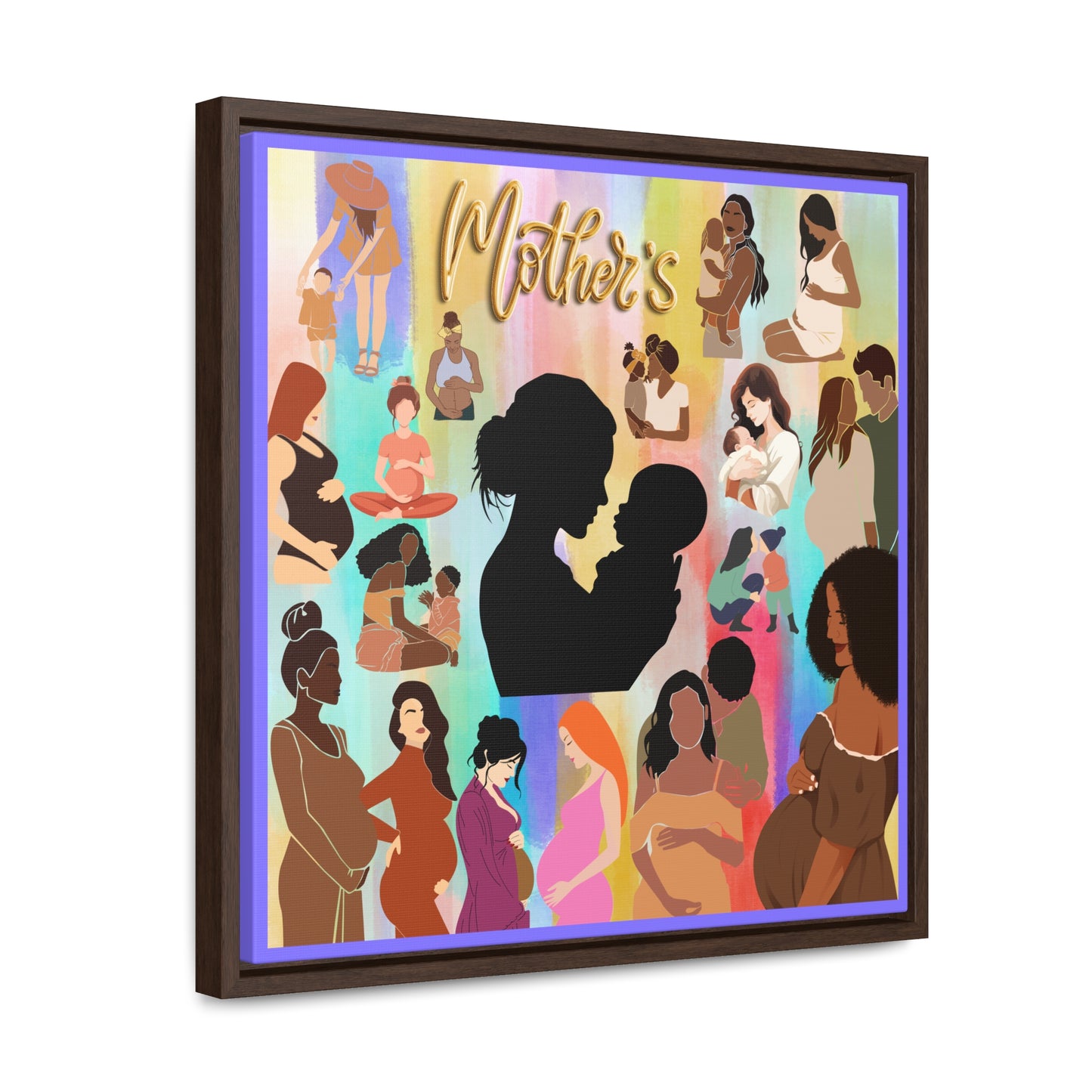 Mothers Gallery Canvas Wraps, Square Frame