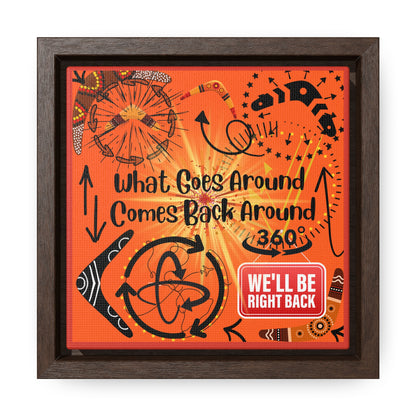 What Goes Around Comes Back Around Canvas Wall Art