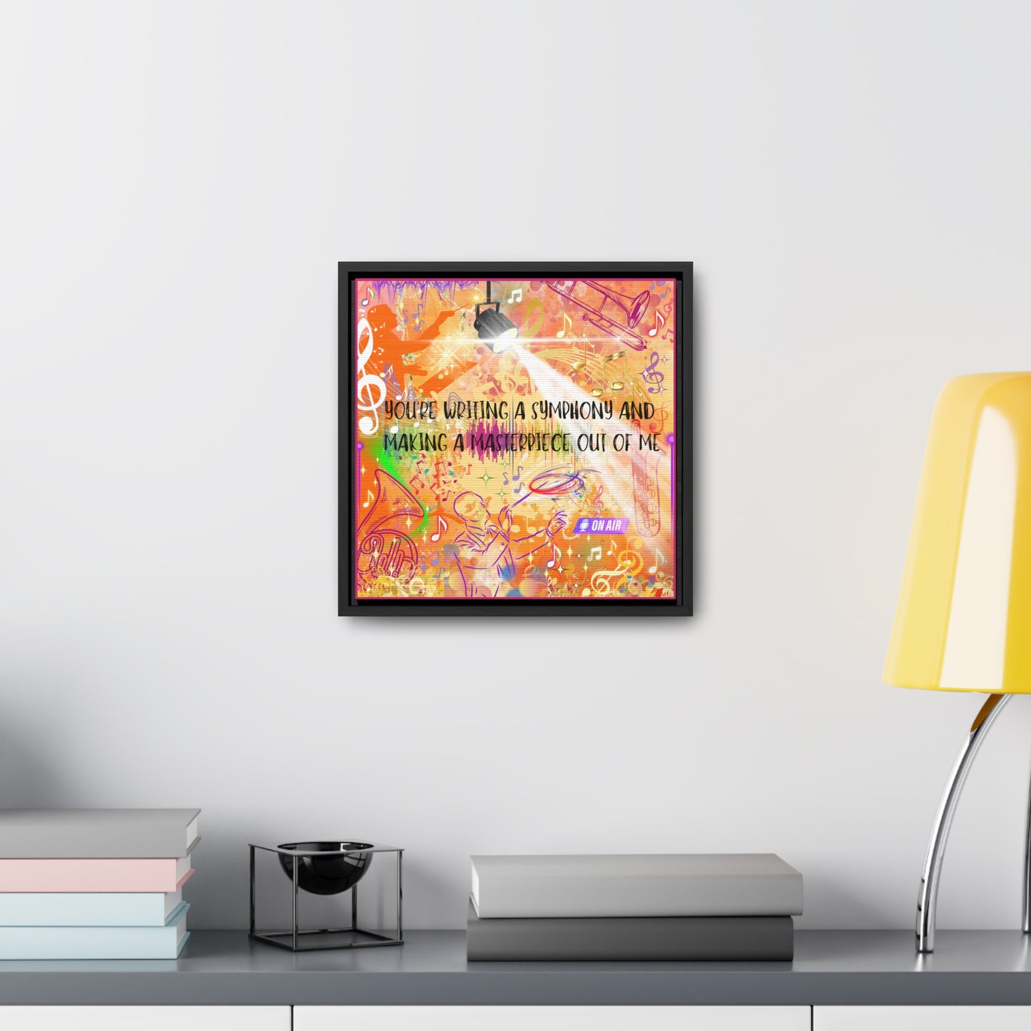 Symphony Gallery Canvas Wraps, Square Frame