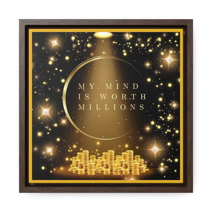 My Mind Is Worth Millions Canvas Wall Art