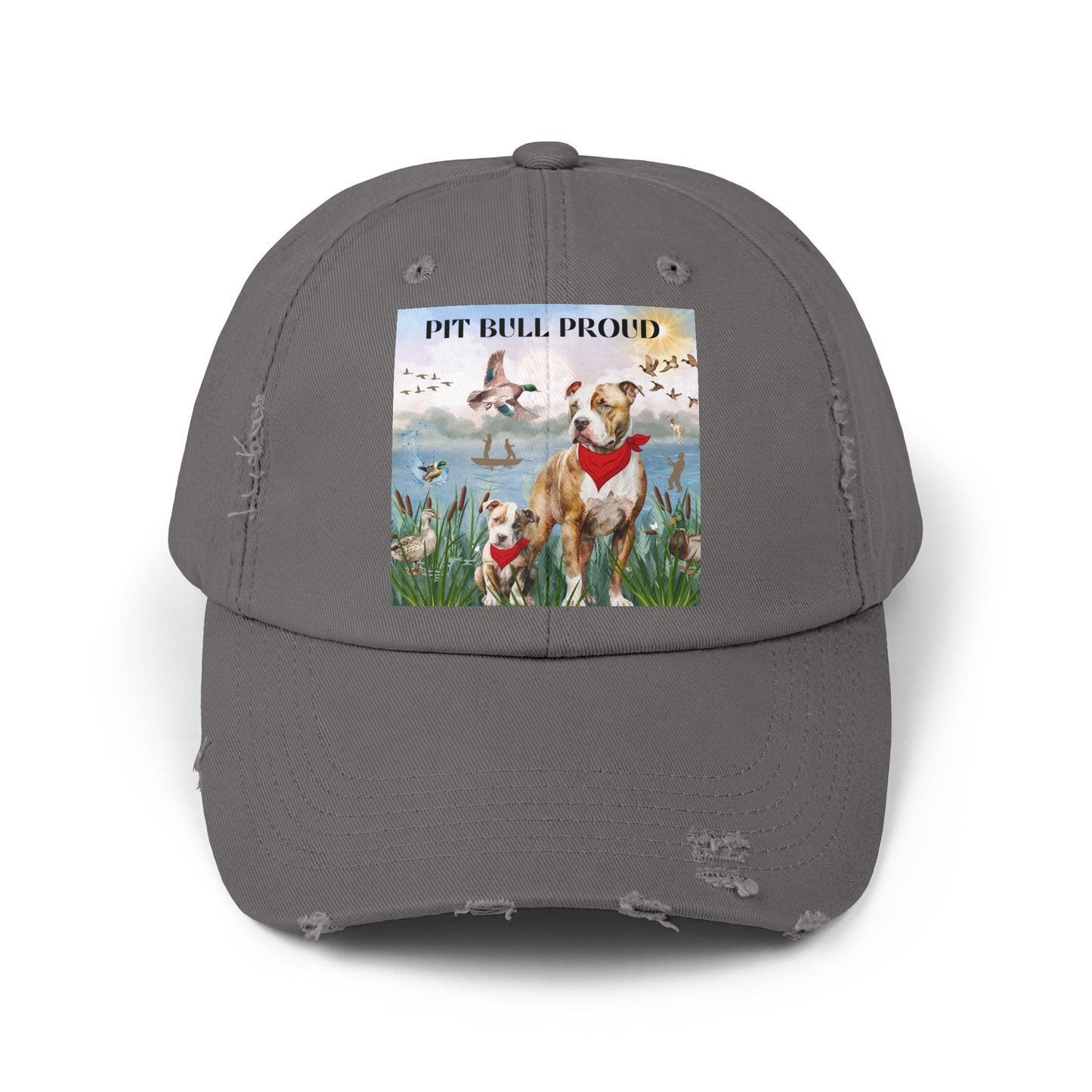 Pit Bull Proud Unisex Distressed Cap