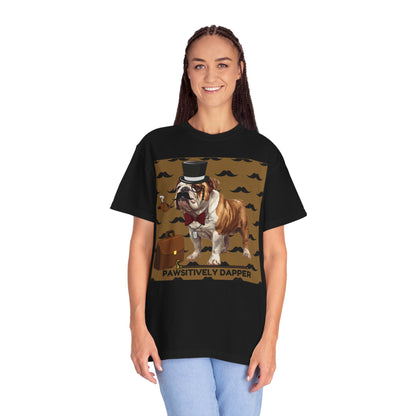 Pawsitively Dapper Unisex Garment-Dyed T-shirt