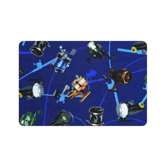 Pet Food Mat (12x18) Fishing Reels