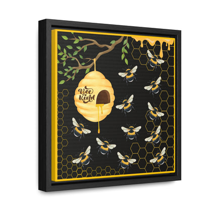 Bee Kind Gallery Canvas Wraps, Square Frame