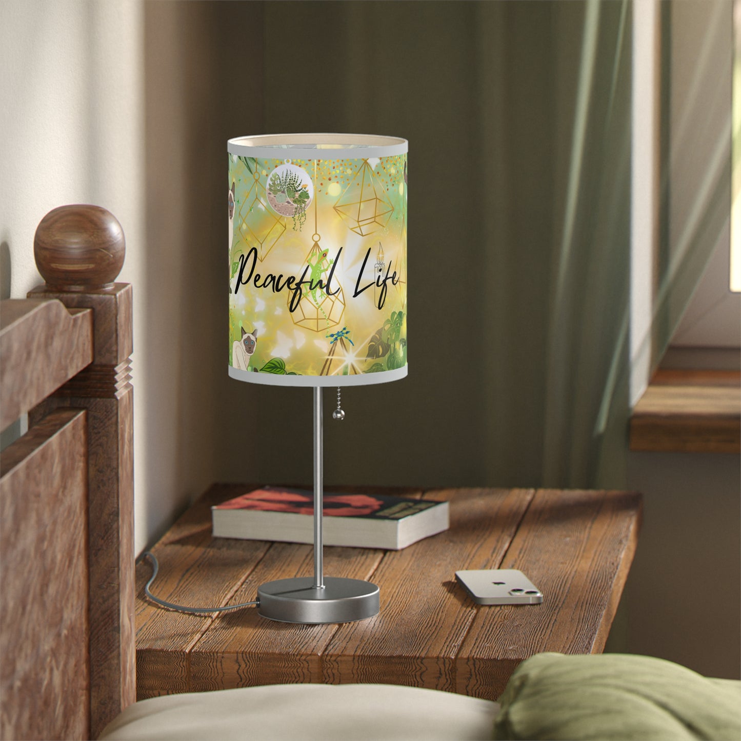 Peaceful Life Lamp on a Stand, US|CA plug