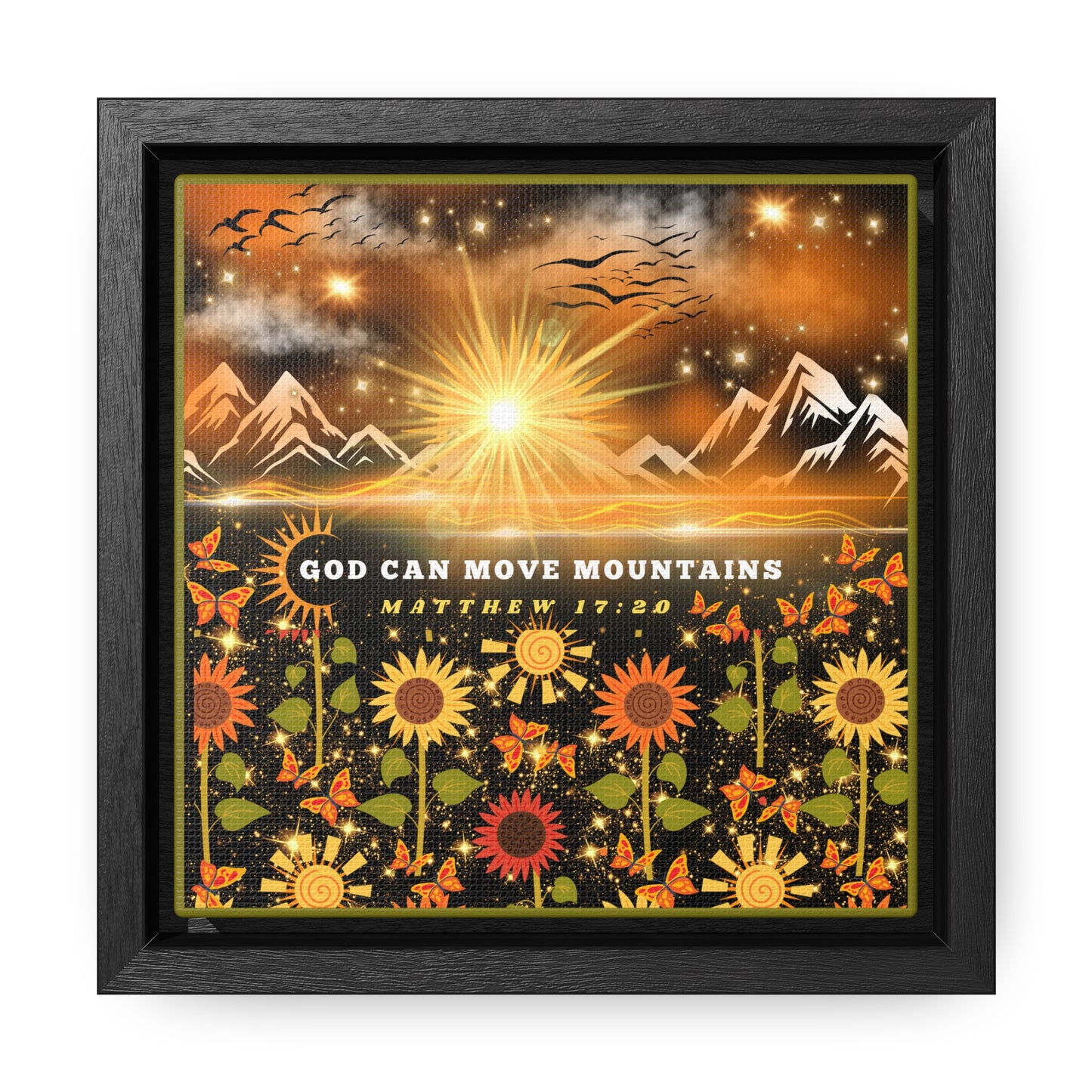 God Can Move Mountains Canvas Wall Art