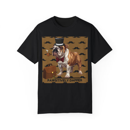 Pawsitively Dapper Unisex Garment-Dyed T-shirt