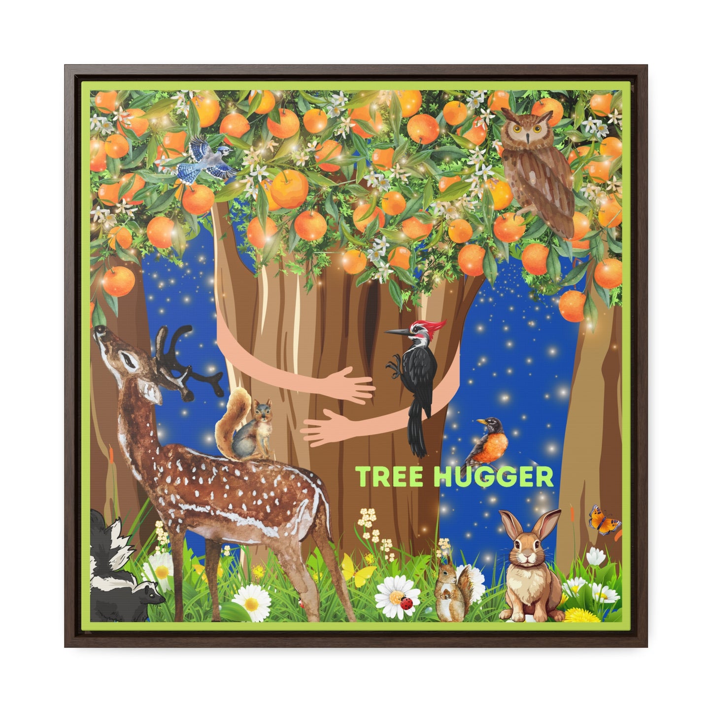 Tree Hugger Canvas Wall Art