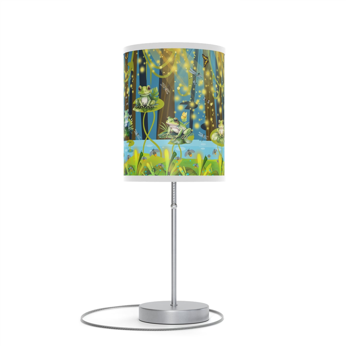 Frogs And Fireflies Lamp on a Stand, US|CA plug