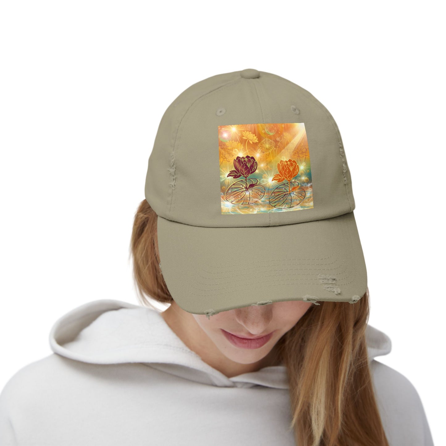 Morning Dew - Unisex Distressed Cap