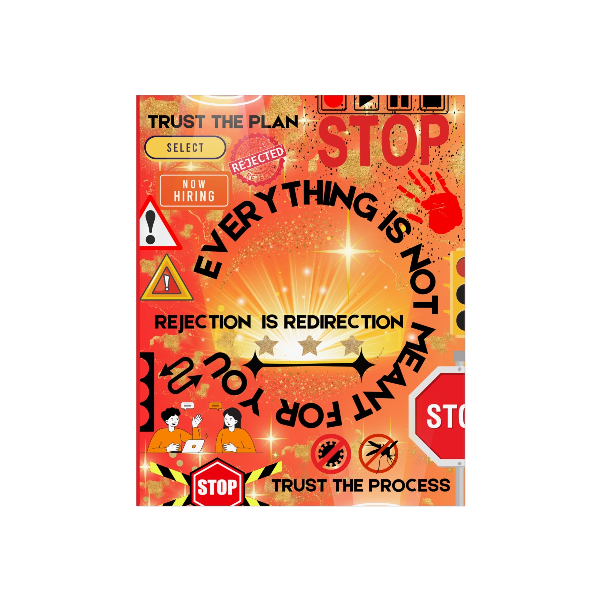 Rejection Is Redirection Fine Art Poster – Soulshine Designs Co