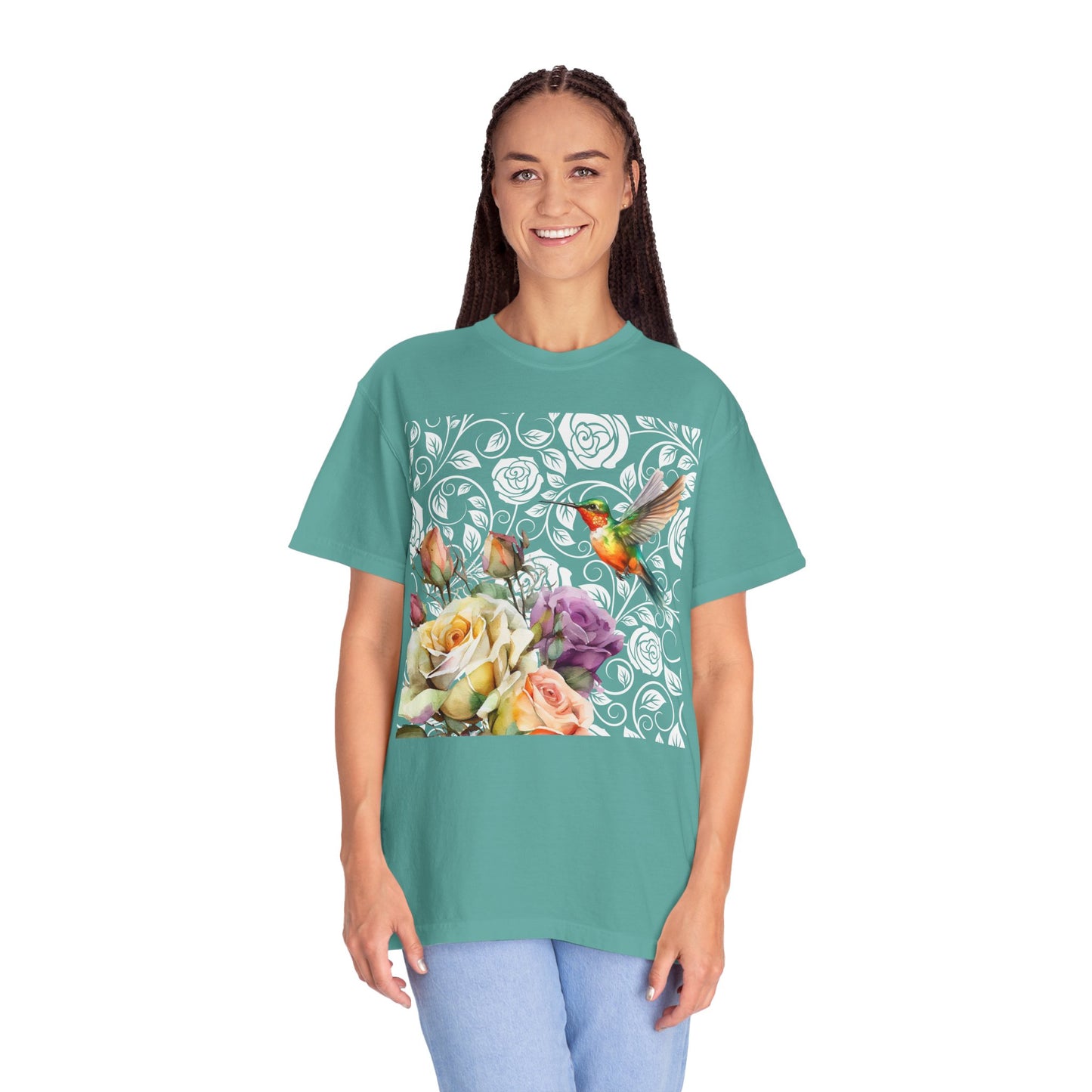 Hummingbird 2 Unisex Garment-Dyed T-shirt