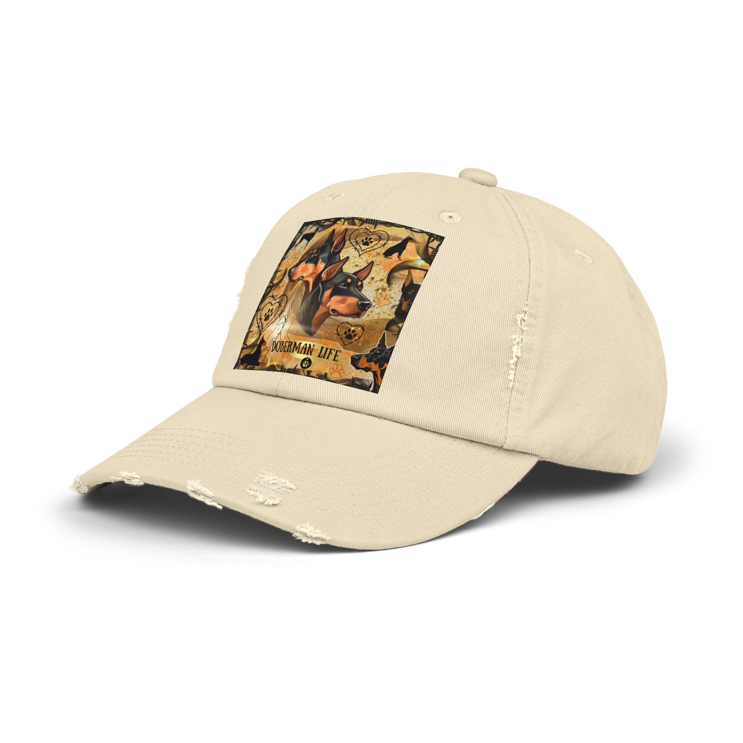 Doberman LifeUnisex Distressed Cap