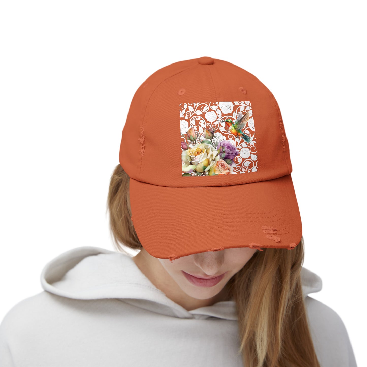 Hummingbird 2 Unisex Distressed Cap